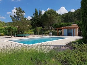 Outdoor pool, a heated pool - Modern Villa in Montbrun-des-corbières With Private Pool (Montbrun-des-Corbières)