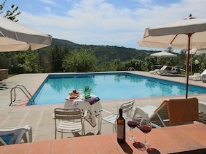 Outdoor pool - Rural Agritourismo With Panoramic Swimming Pool (Castelfranco Piandisco)