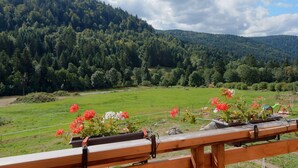 Outdoor dining - Alluring Chalet in Gérardmer With Terrace (Gerardmer)