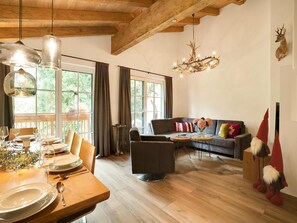 House | Living room - Luxurious Holiday Home With Sauna (Krimml)