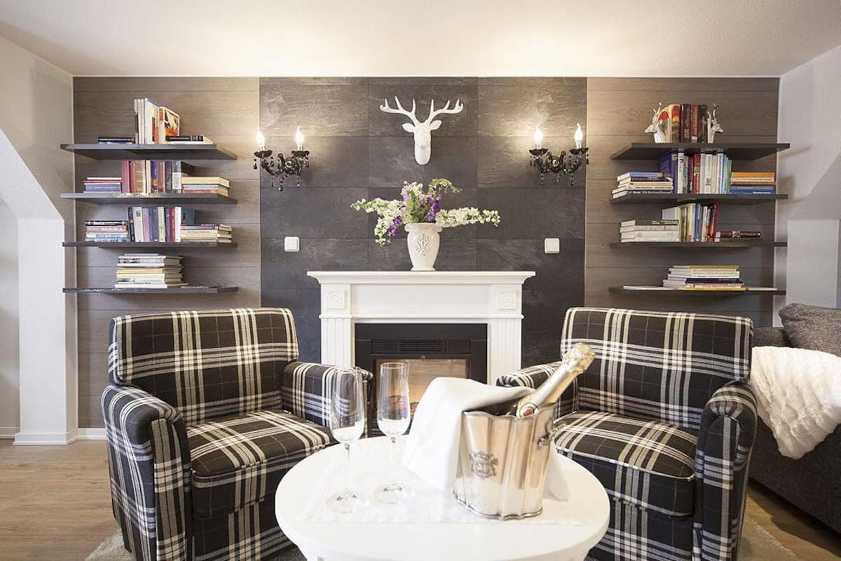 Apartment (Kristall Lodge) | Living room | Flat-screen TV