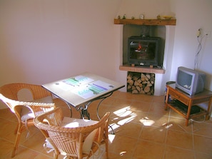 Cottage | Living room | Fireplace - Cozy Cottage in Peaceful Hamlet Saint-martin-de-castillon (Saint-Martin-de-Castillon)