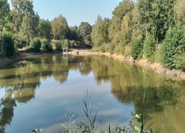 A calm body of water surrounded by dense greenery. - Holiday Home in Angers With Private Garden (Bierné-les-Villages)