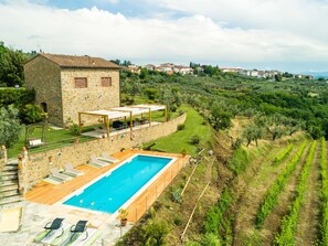 House | Pool - Farmhouse in Vinci With Pool and Tuscan Views (Vinci)