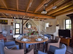 Sala de estar | Una chimenea