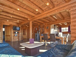 House | Living area - Wooden Holiday Home With Sauna (Teunz)