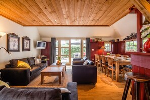 House | Living room | Fireplace - Farmhouse in Balkbrug With Sauna (Balkbrug)