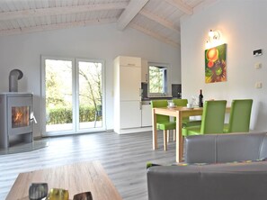Dining - Cosy Holiday Home in Güntersberge Harz With Wood Stove & 2 Terraces (Harzgerode)