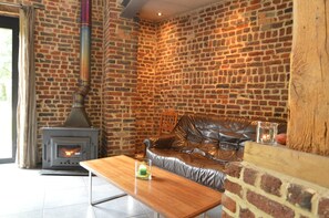 Living room - Teuven Farmhouse for 24 Guests (Voeren)