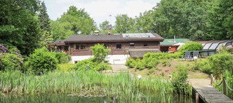 Beautiful Finnse Style Log Cabin with Swimming Pool, Sauna, Hot Tub