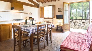 Dining - Splendid Farmhouse With Swimming Pool, Garden, Terrace, BBQ (Barberino Tavarnelle)