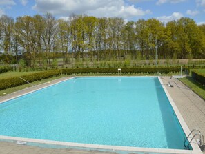 Outdoor pool - Luxury Chalet at a Child Friendly Park With Many Facilities and Pool (Vessem)