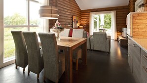 Dining - Holiday Bungalow With Sauna, Located on a Pond in Hoge Hexel (Hoge Hexel)
