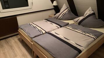 2 bedrooms, iron/ironing board, travel crib, WiFi