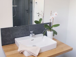 Shower, hair dryer, towels - Elegant Chalet in Wilhelmsthal near Forest (Wilhelmsthal)