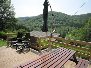 House | Balcony - Cottage With a Terrace and a View of the Valley (Aywaille)