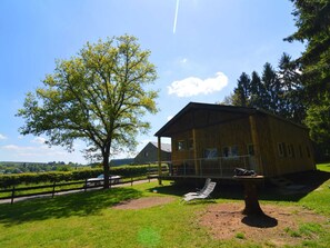 Cottage | Exterior - Welcoming Cottage in Hatrival With Terrace (Saint-Hubert)