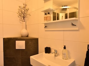 Shower, towels - Modern Apartment in Hindeloopen Near the Lake (Hindeloopen)