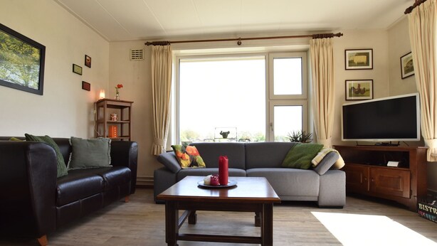 Living room - Nicely Furnished Holiday Home With Magnificent View of the Meadows in Rossum (Rossum)