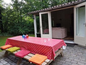 Balcony - Atmospheric Bungalow in Exloo With Bicycles Available (Exloo)
