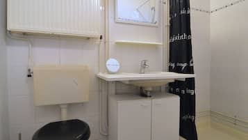Douche, serviettes fournies