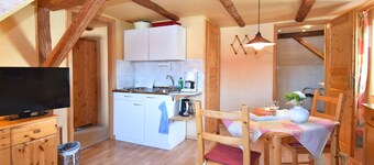 Small Apartment in Bad Tabarz in Thuringia With use of Garden and Pool