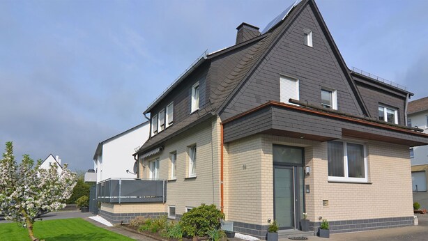 Apartment | Exterior - Pretty Holiday Home With a Balcony Complete With Awning in Meschede in Northern Sauerland (Meschede)