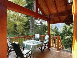 Balcony - Warm Chalet in Oz With Ski Storage, Balcony,terrace, Heating (Villard-Reculas)
