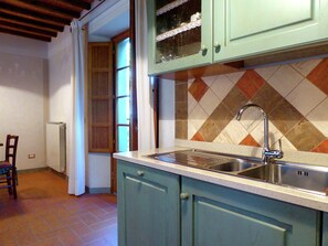 House | Private kitchen | Highchair - Holiday Home in Montecarelli With Pool (Barberino di Mugello)