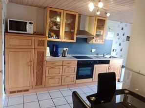 Apartment | Private kitchen | Highchair - Apartment in Leudersdorf, Eifel With Terrace (Üxheim)