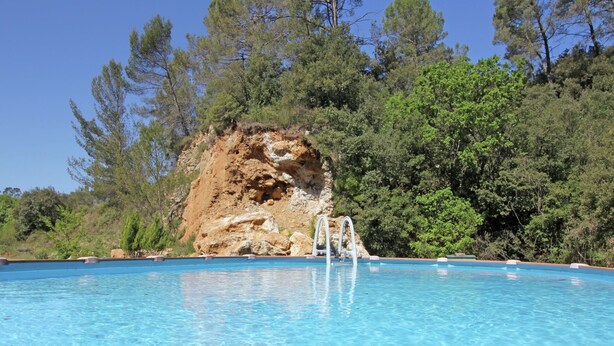 Outdoor pool - Alluring Cottage in Barjols With Roofed Terrace (Barjols)