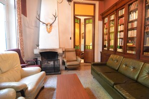 Huis | Woonkamer | Een open haard