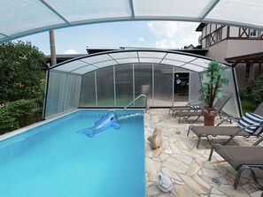 Outdoor pool - Modern Apartment Inpohla Saxony Near Ski Area (Schwarzenberg/Erzgeb.)