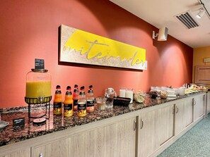 Daily buffet breakfast for a fee