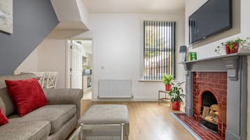 PLATFORM Fishing Quarter Apartment 1 | Living room | 32-inch flat-screen TV with digital channels, TV