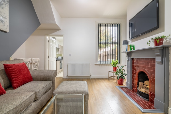PLATFORM Fishing Quarter Apartment 1 | Living room | 32-inch flat-screen TV with digital channels, TV
