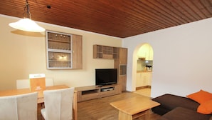 Apartment | Living room - Idyllic Apartment in Hippach with Ski Storage near Ski Area (Schwendau)