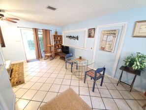 House, 1 King Bed with Sofa bed, Patio | Living room | 42-inch TV with cable channels - Little Treasure (St. Augustine)