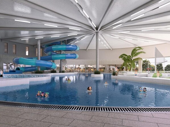 Pool - Spacious and Comfortable Holiday Home in Modernised Drive-in House (Katwijk Aan Zee)