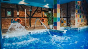 Een sauna, een bubbelbad