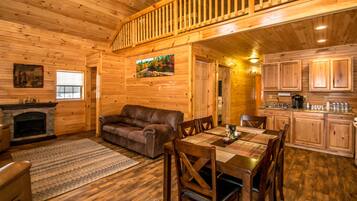 Rustic Family Haven, 6 Bedrooms | Living area | 32-inch Smart TV with digital channels, TV