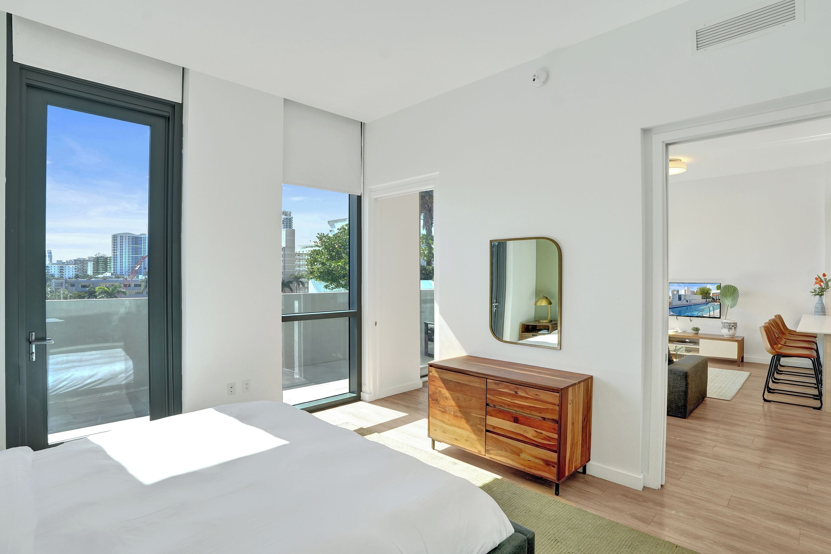 Junior-Apartment, 1 Schlafzimmer, Küche, Stadtblick