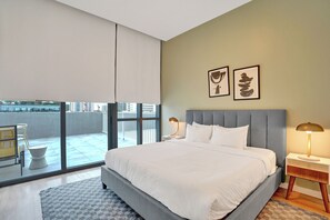 Individually decorated, individually furnished, iron/ironing board