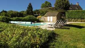 Outdoor pool - Cosy Villa in Roche-le-peyroux With Swimming Pool (Margerides)