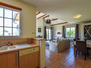 Dining - Scenic Villa in Les Forges With Shared Swimming Pool (Vasles)