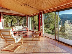 House | Living room | DVD player - Detached Holiday Home With Shared Swimming Pool in a Marvellous Nature Reserve (Connac)