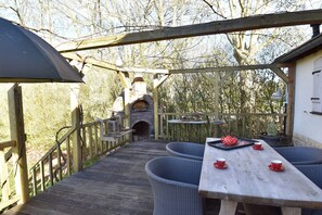 House | Balcony - Cottage in France With Garden Near Lake (Montaron)