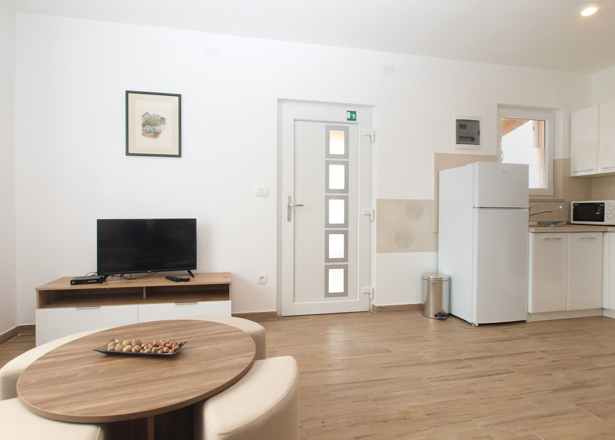 Departamento estándar, 1 habitación (21779) | Área de sala de estar | Televisión de pantalla plana 