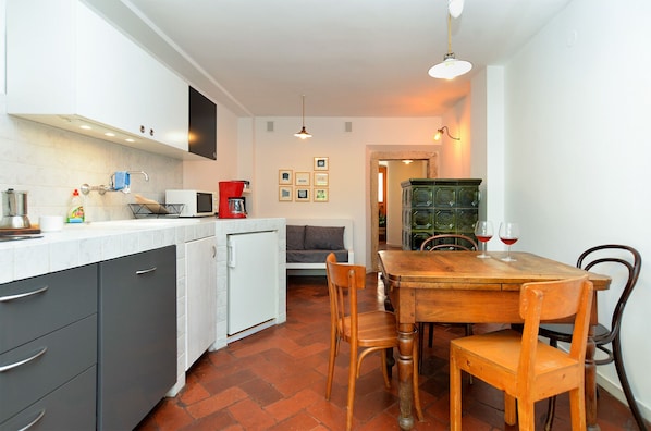 Maison Standard, 1 chambre (24881) | Cuisine privée | Réfrigérateur, micro-ondes, cafetière/bouilloire, bouilloire électrique