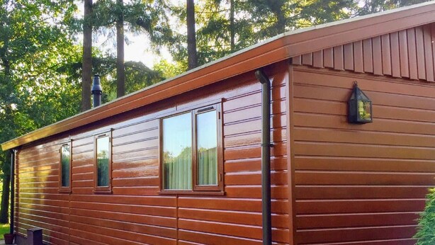 Exterior - Chalet in Holiday Park With Spacious Living Room, Large Enclosed Garden and Unobstructed View (Vorden)